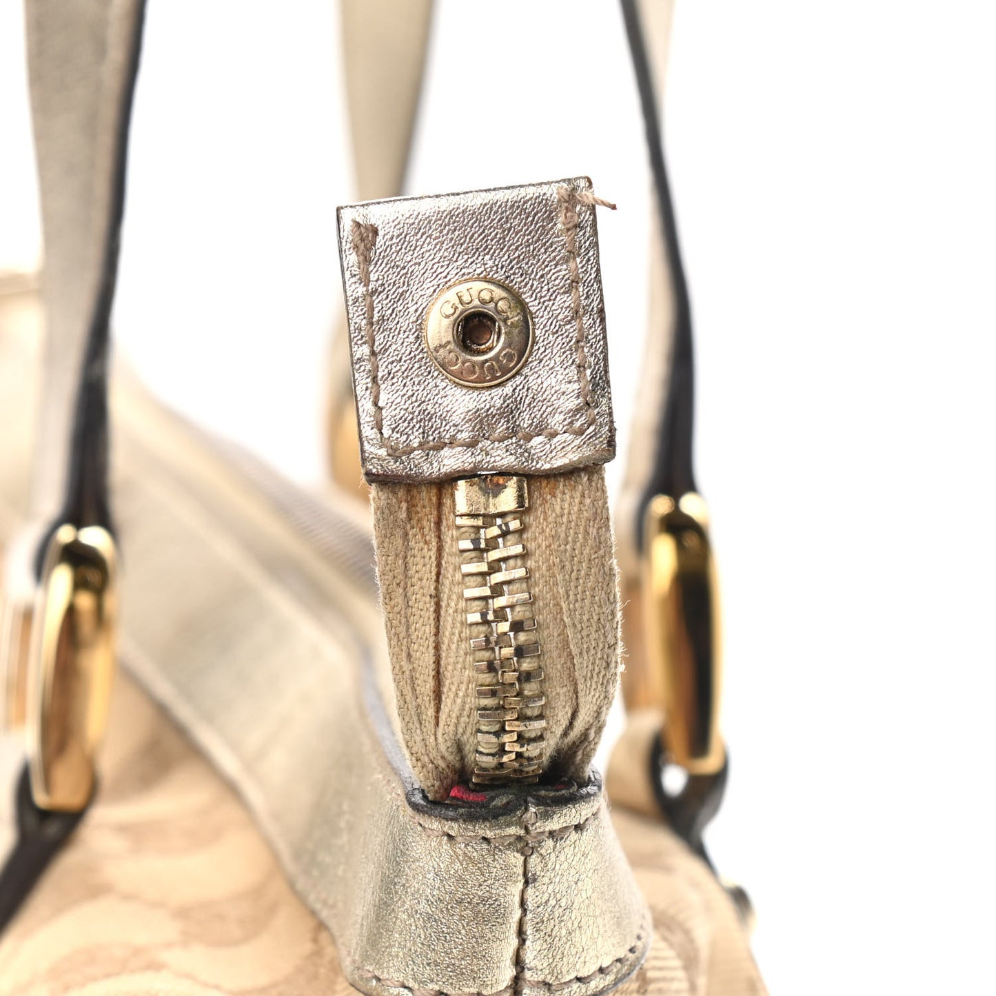Monogram Medium Abbey Tote Gold
