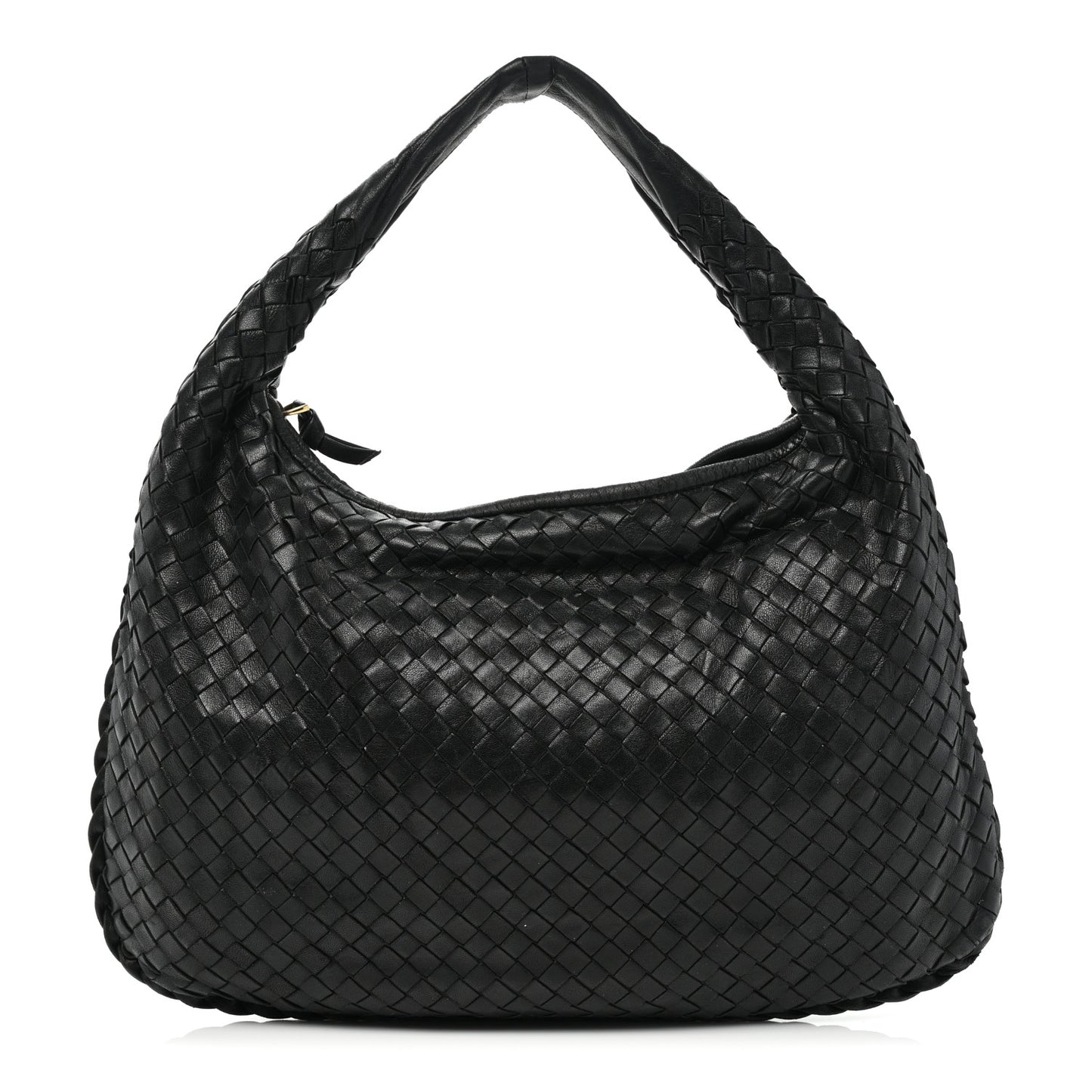 Nappa Intrecciato Large Veneta Hobo Black