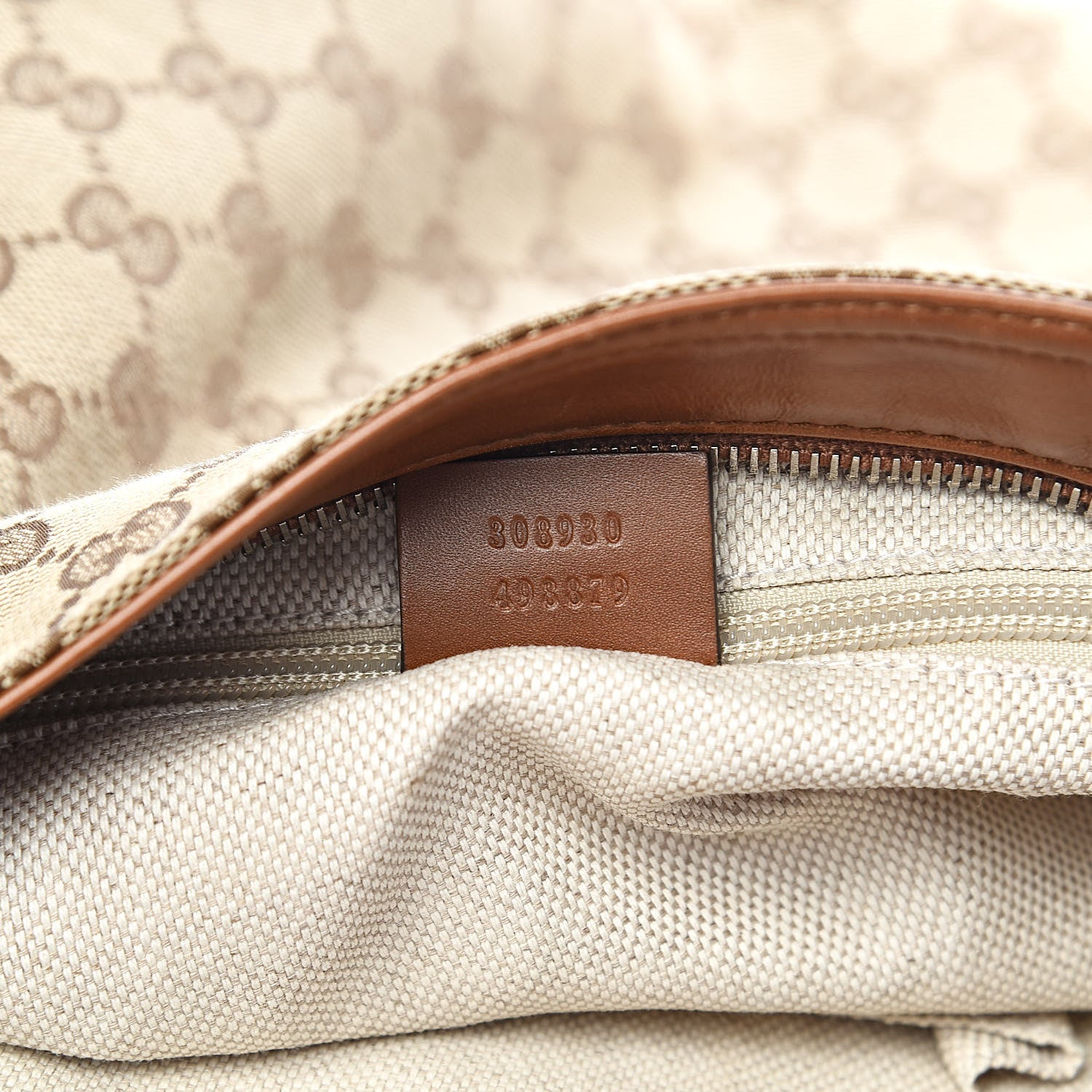 Gucci Monogram Large Flat Messenger Bag Brown 7 of 12