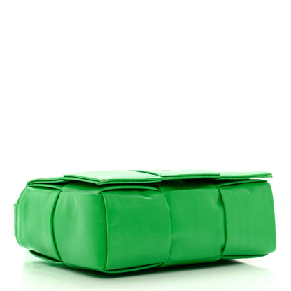 Bottega Veneta Crinkled Lambskin Maxi Intrecciato Extra Mini Cassette Crossbody Bag Parakeet 4 of 9