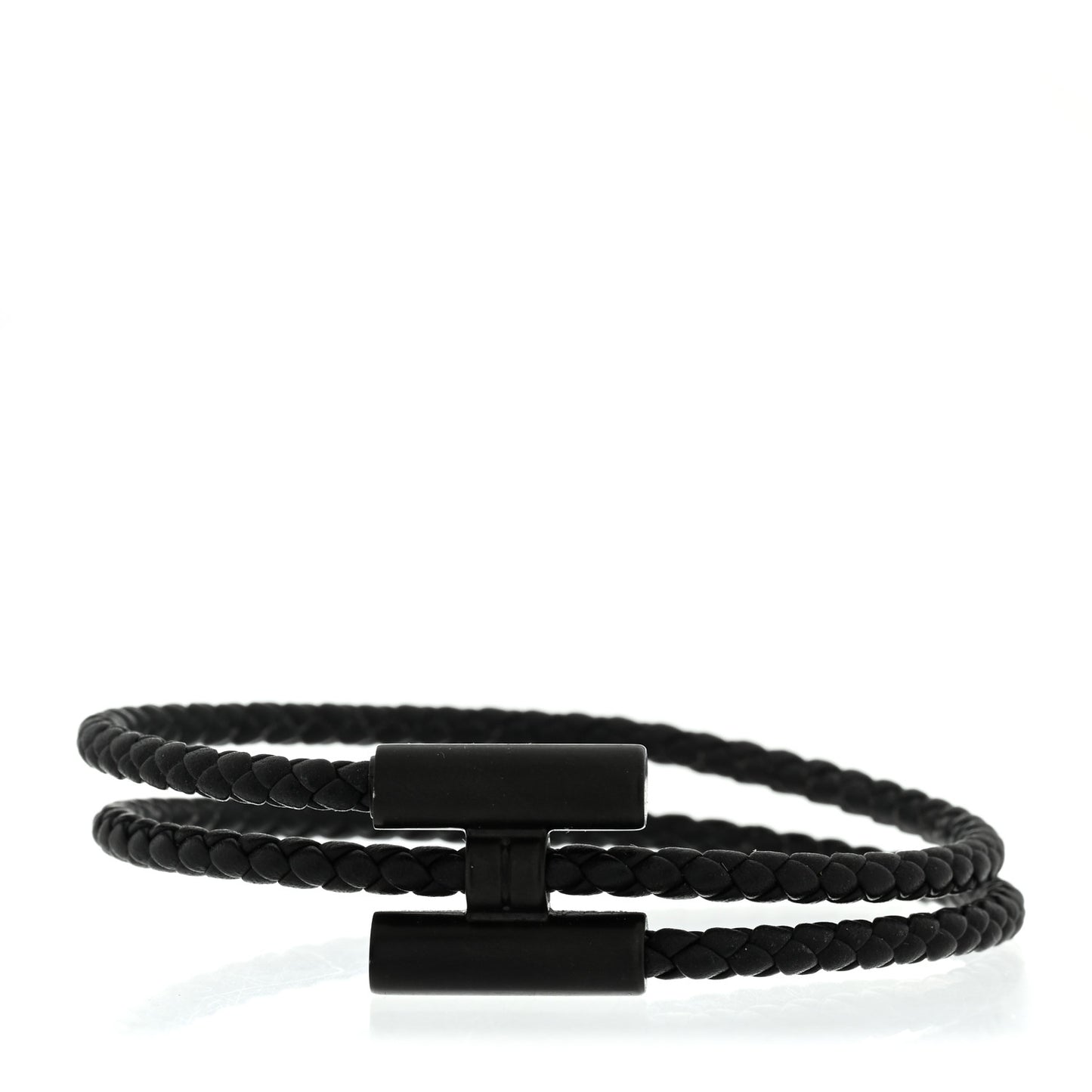 Swift Double Wrap Cord Tournis Tresse Bracelet T6 Black