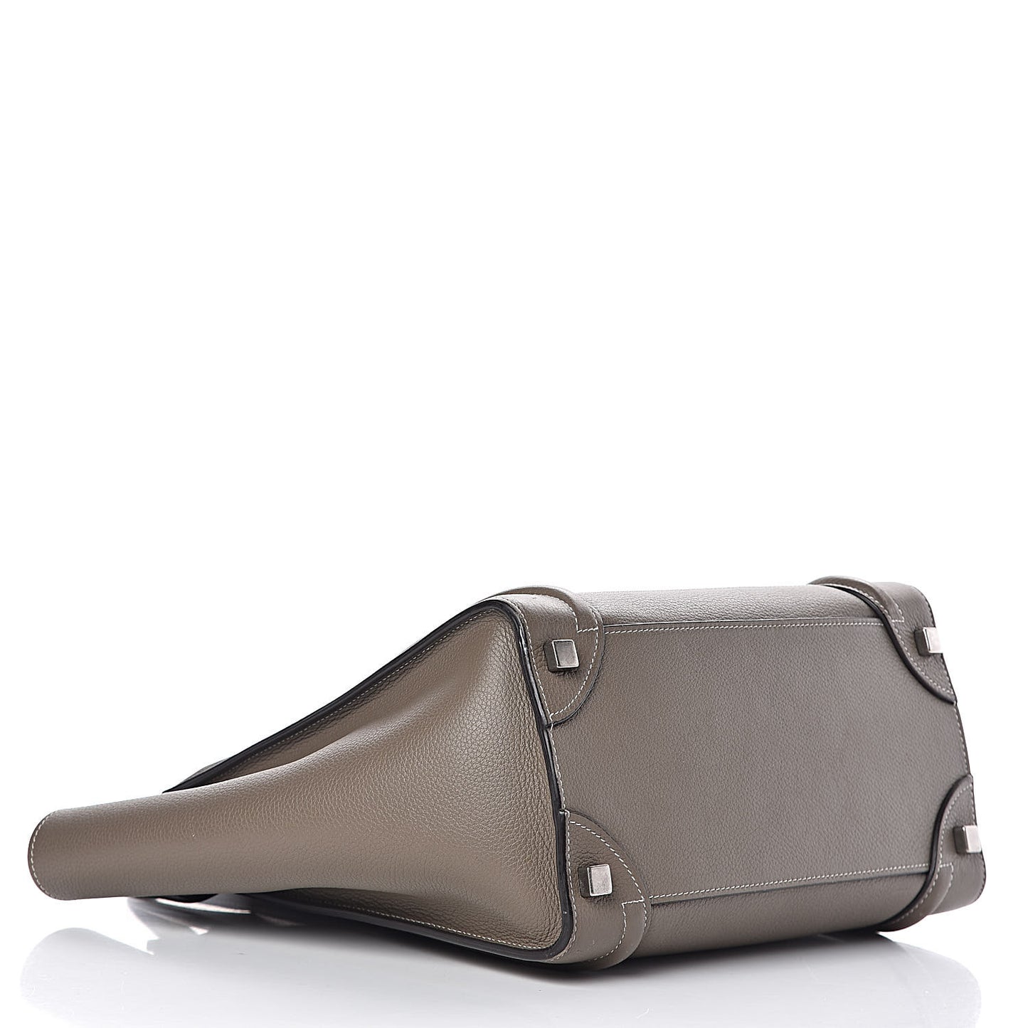 Drummed Calfskin Micro Luggage Souris