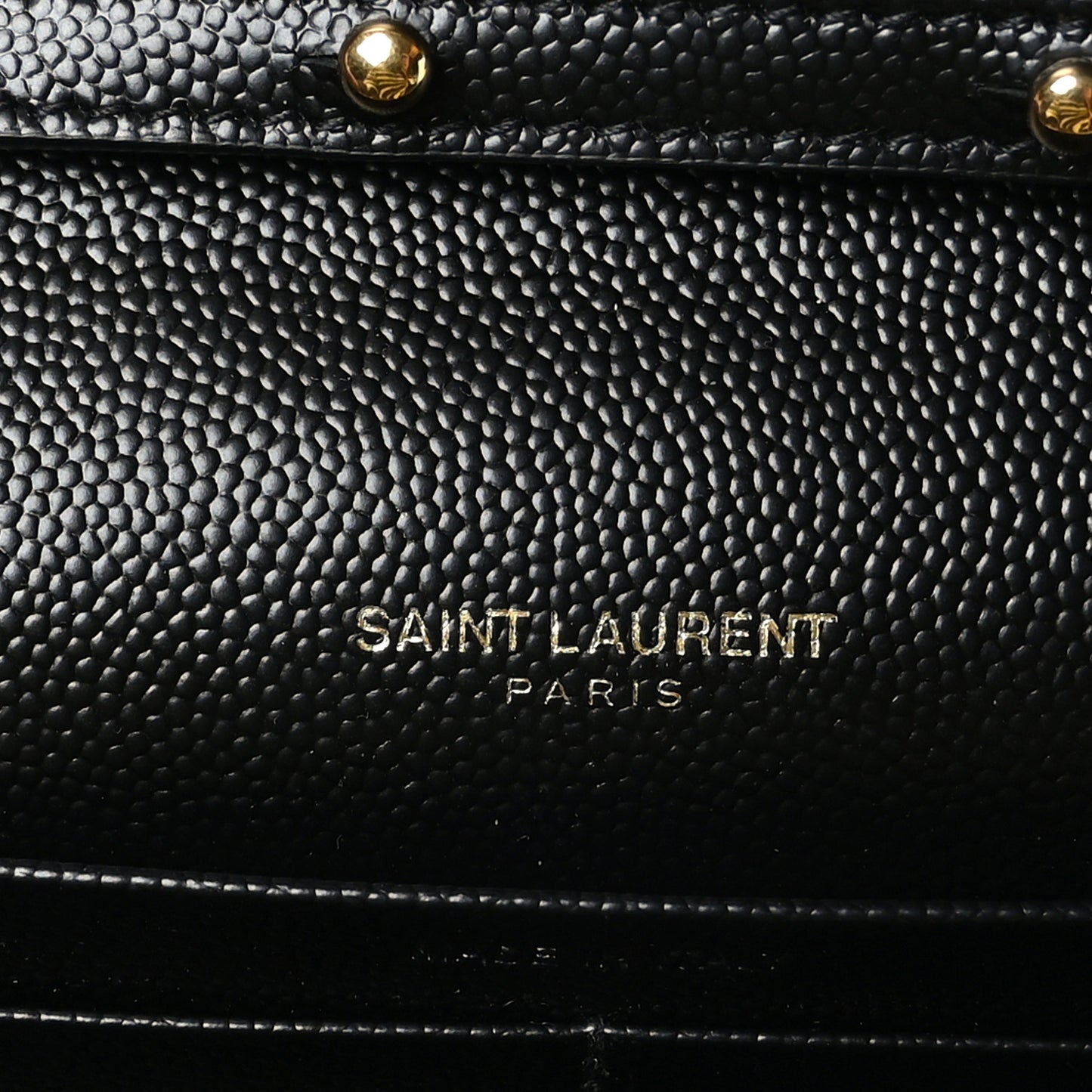 Grain De Poudre Matelasse Chevron Monogram Chain Wallet Black