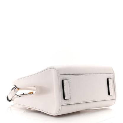 Versace Grained Calfskin Small La Medusa Chain Tote White 4 of 10