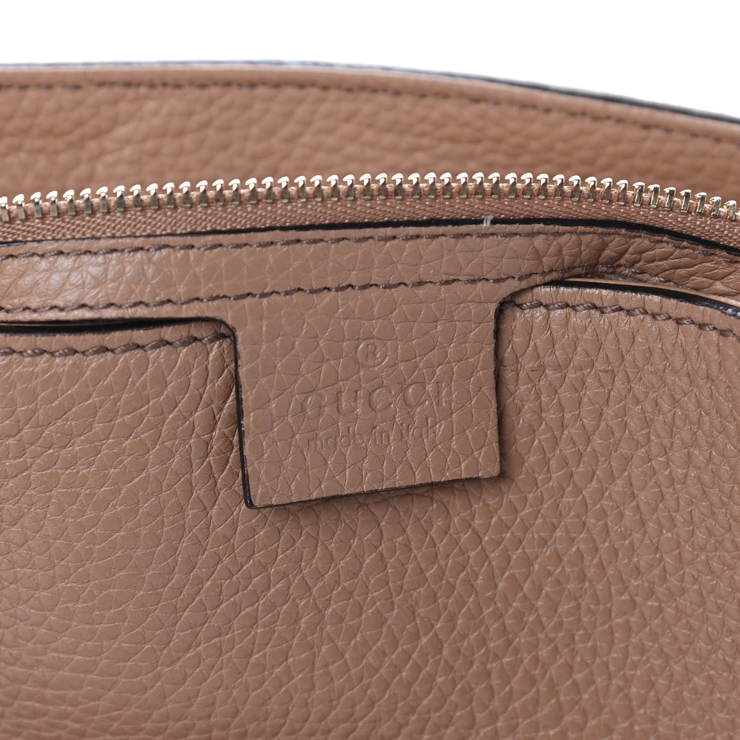 Gucci Pebbled Calfskin Medium Soho Chain Shoulder Bag Rose Beige 6 of 13