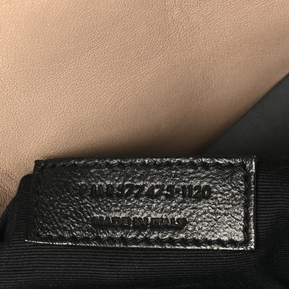 Saint Laurent Lambskin Quilted Medium Loulou Puffer Monogram Chain Satchel Dark Beige 7 of 9