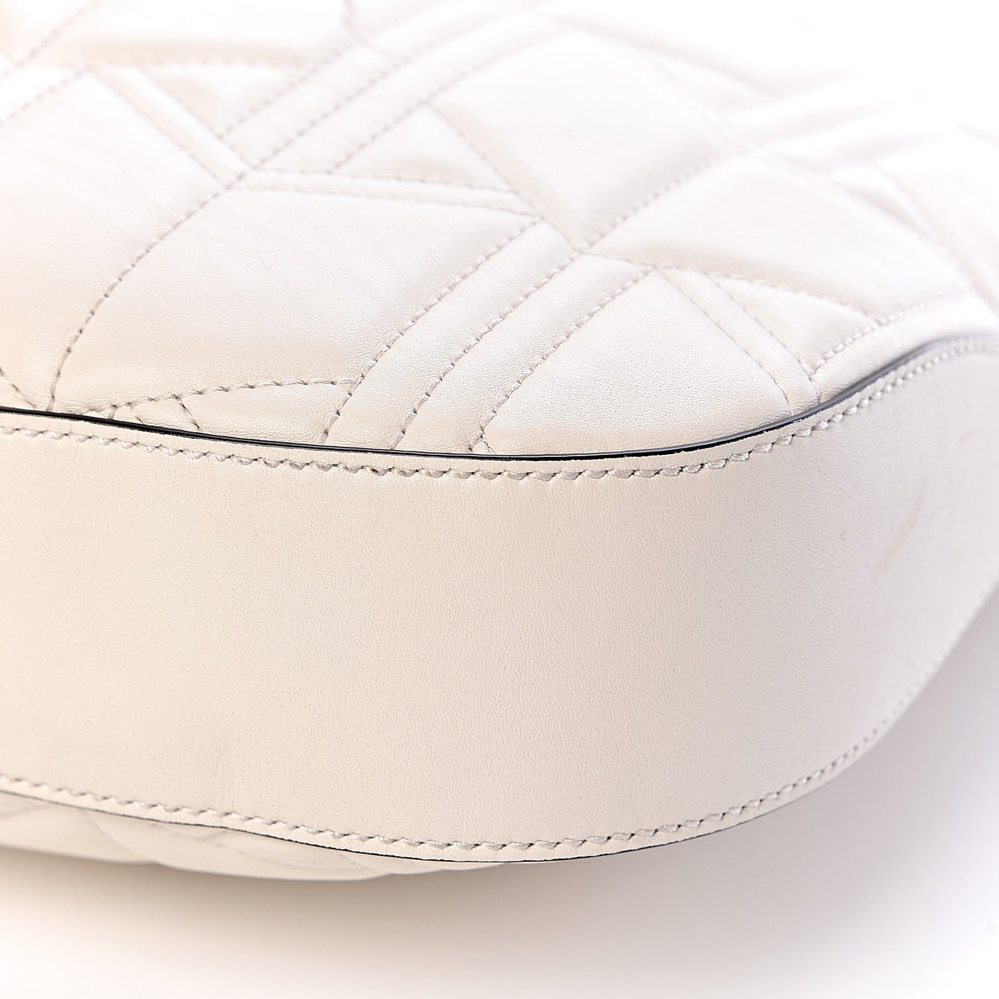 Calfskin Web Quilted Medium Dionysus Hobo White