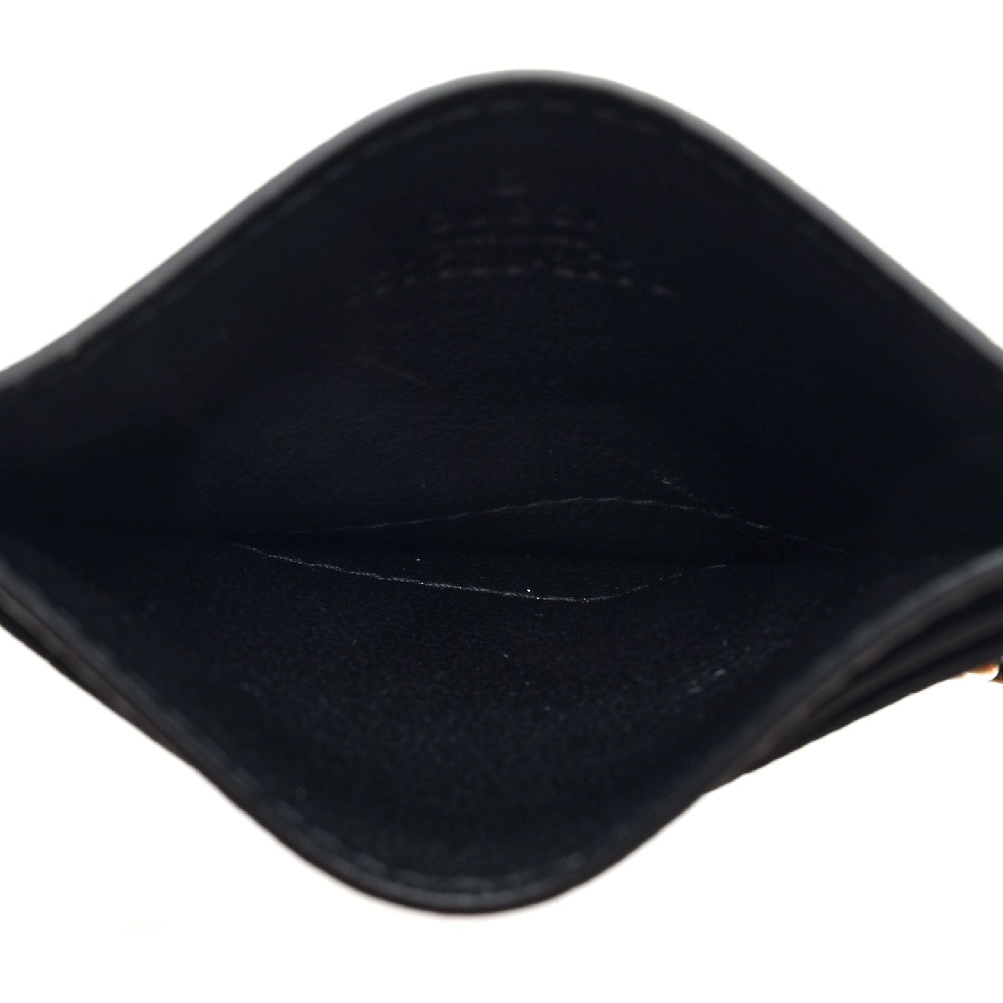 Calfskin Boar Effect GG Marmont Card Holder Black