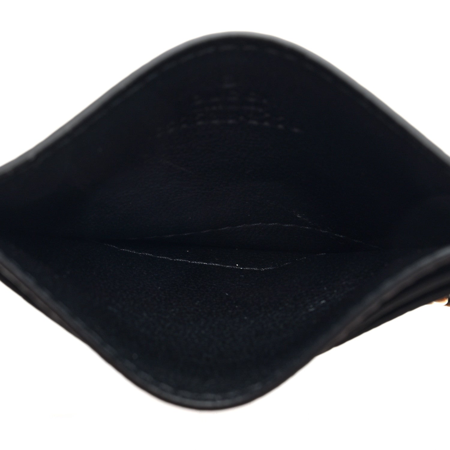 Gucci Calfskin Boar Effect GG Marmont Card Holder Black 5 of 6