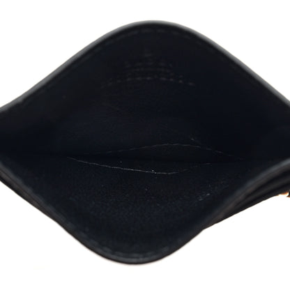 Gucci Calfskin Boar Effect GG Marmont Card Holder Black 5 of 6