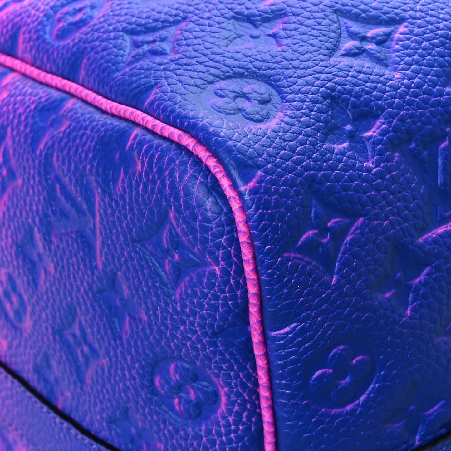 Taurillon Illusion Keepall Bandouliere 50 Bleu Rose