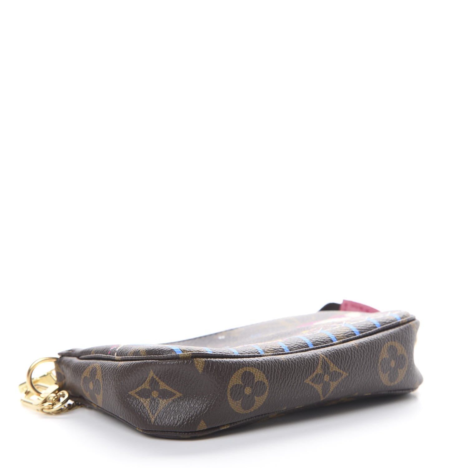 Louis Vuitton Monogram 2020 Christmas Animation Roller Coaster Mini Pochette Accessories Pivoine 3 of 7
