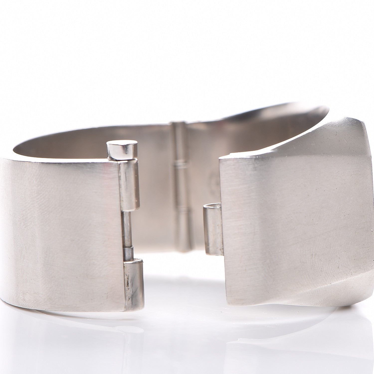 Chanel Metal CC Mirror Cuff Silver 4 of 7