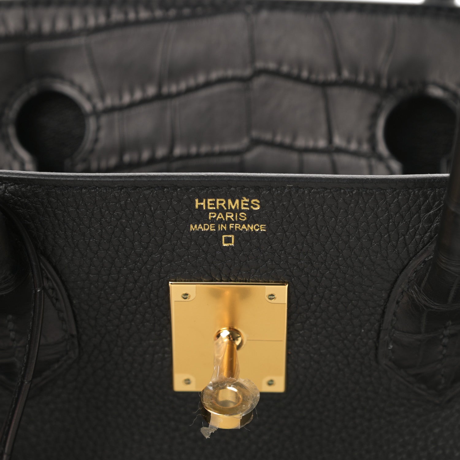 Hermes Togo Matte Alligator Birkin Touch 30 Black 6 of 11
