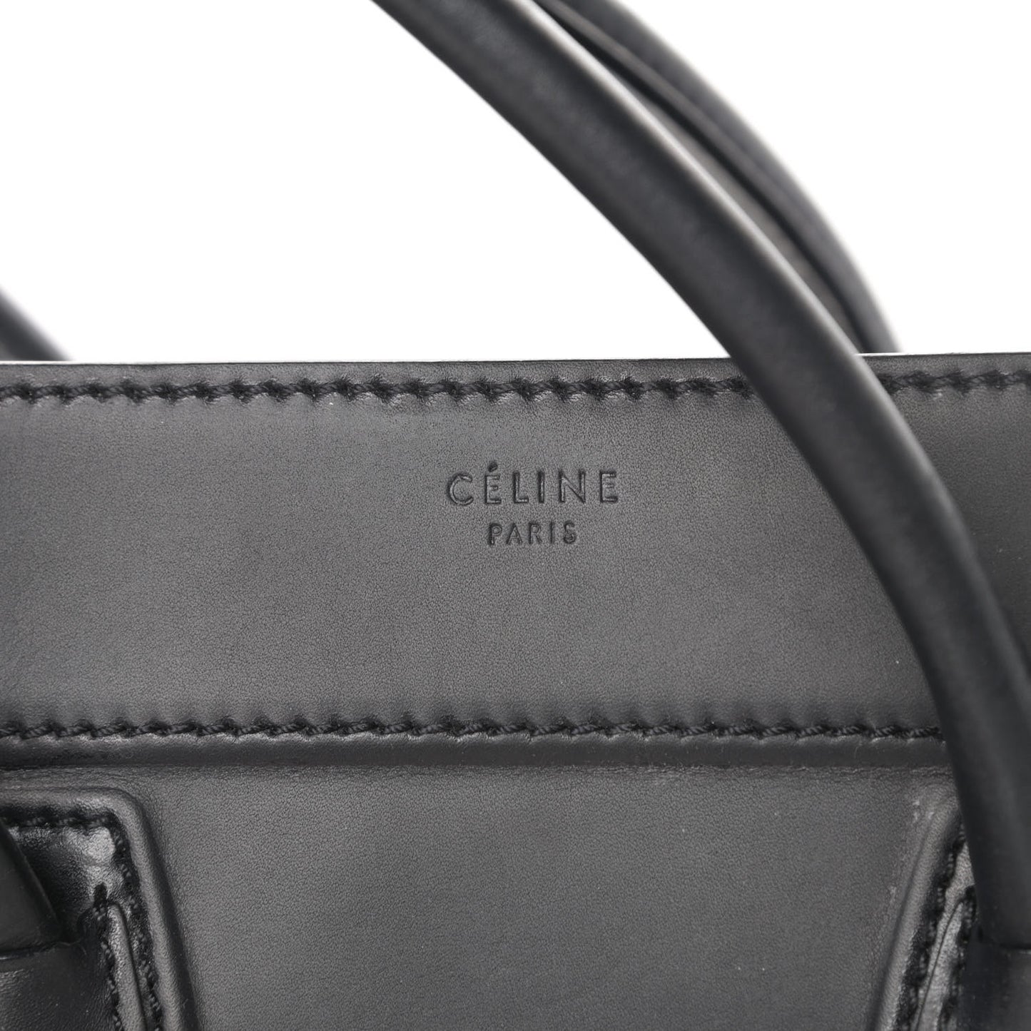 Smooth Calfskin Medium Phantom Luggage Black