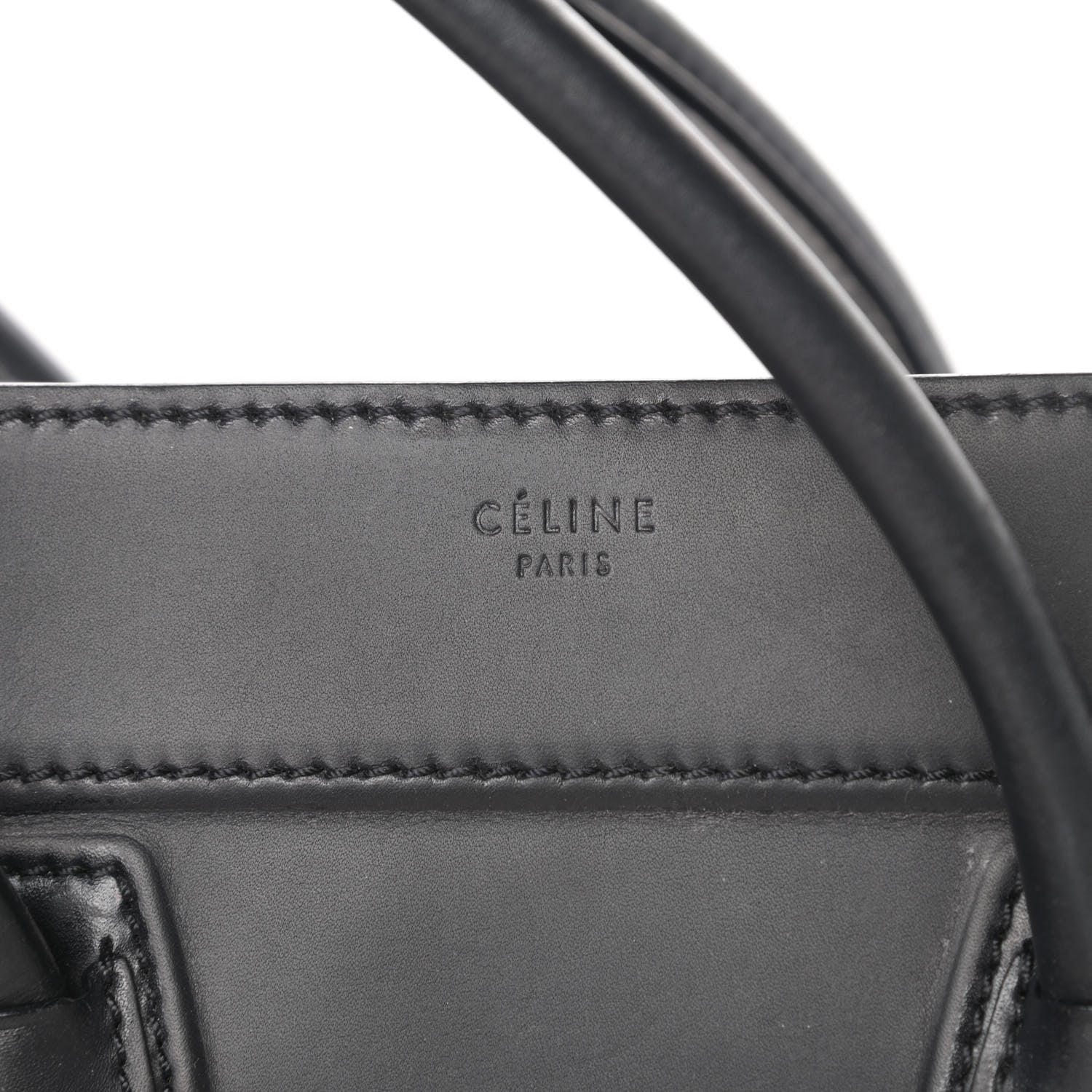 Celine Smooth Calfskin Medium Phantom Luggage Black 6 of 17