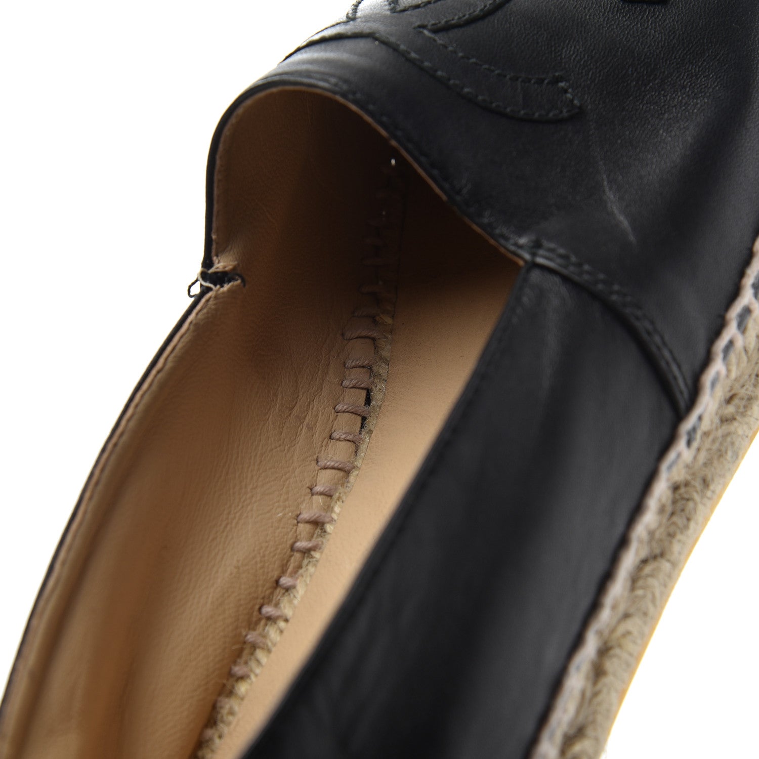 Chanel Lambskin CC Espadrilles 39 Black 18 of 27
