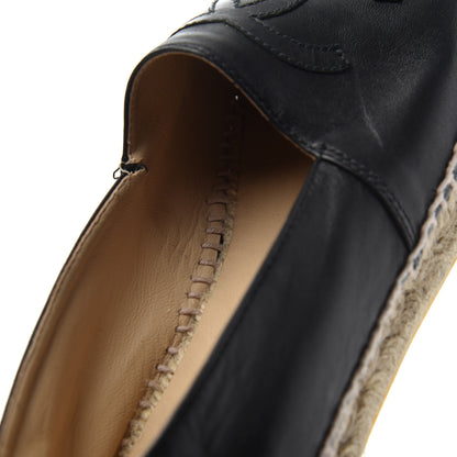 Chanel Lambskin CC Espadrilles 39 Black 18 of 27