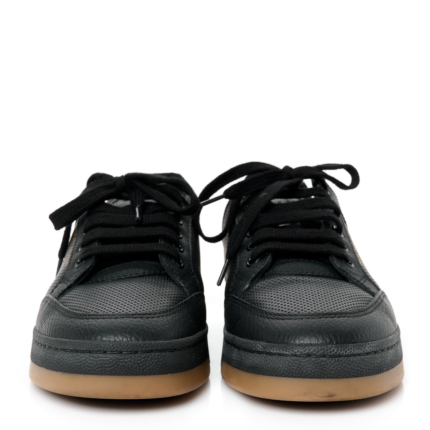 Saint Laurent Calfskin Perforated SL61 Sneakers 37.5 Black 3 of 11