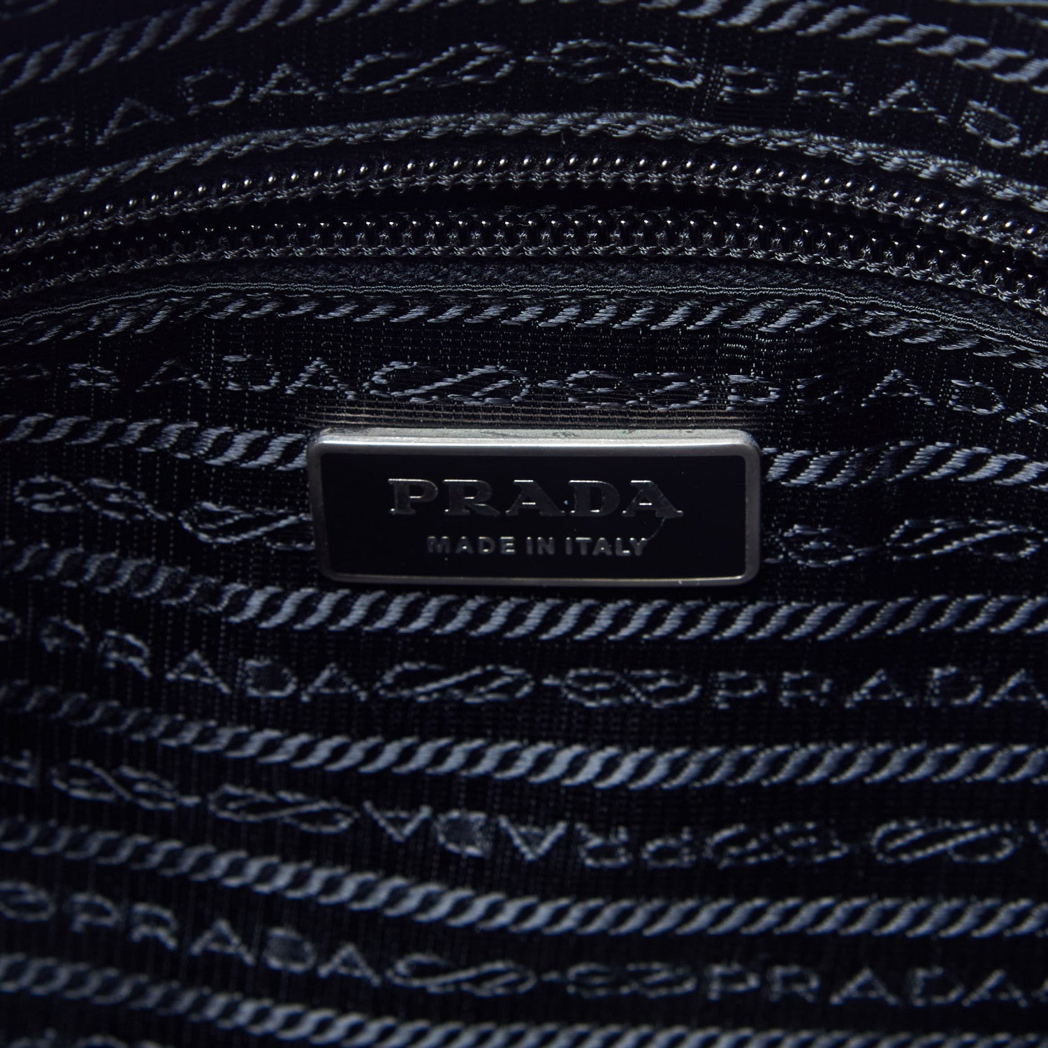 Prada Nylon Flat Messenger Bag Black 7 of 8