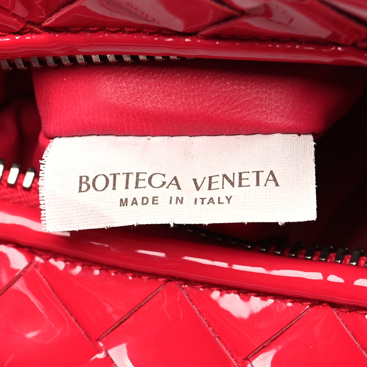 Patent Nappa Intrecciato Mini Jodie Candy Stripe