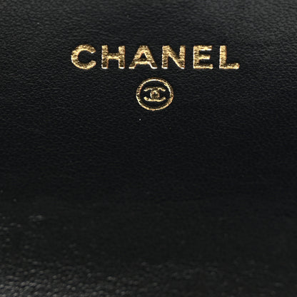 Chanel Lambskin Quilted Boy Large Gusset Flap Wallet Black 7 of 11