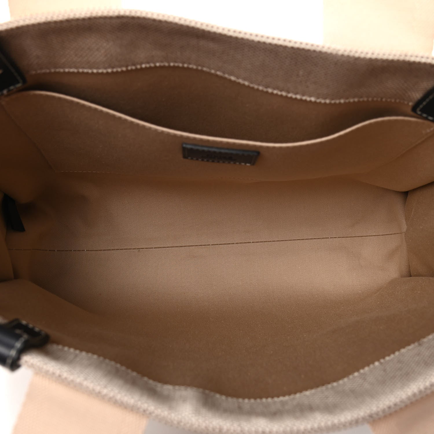 Chloe Cotton Calfskin Medium Woody Ribbon Tote White Blue 4 of 5
