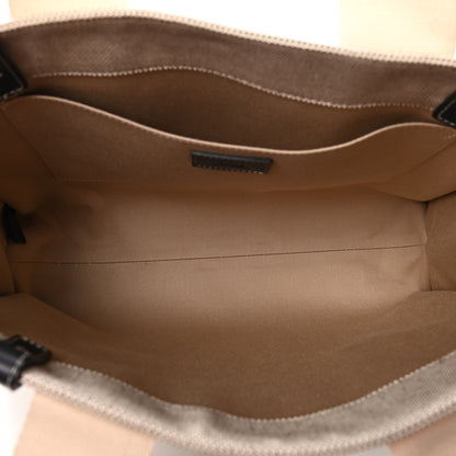 Chloe Cotton Calfskin Medium Woody Ribbon Tote White Blue 4 of 5