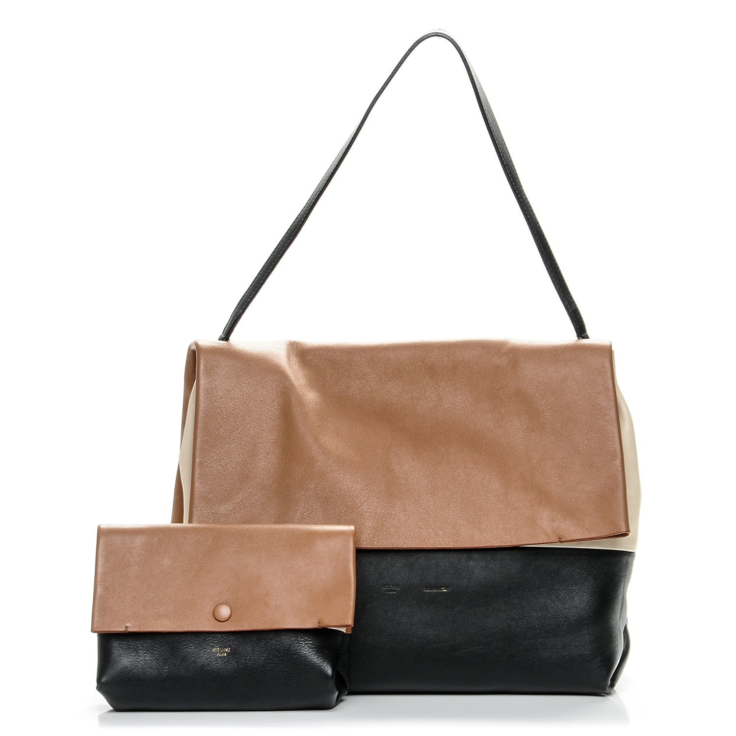 Celine Calfskin All Soft Shoulder Bag Tan 1 of 12