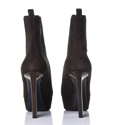 Saint Laurent Suede Vika 95 Chelsea Boot 39 Haunting Green 5 of 12