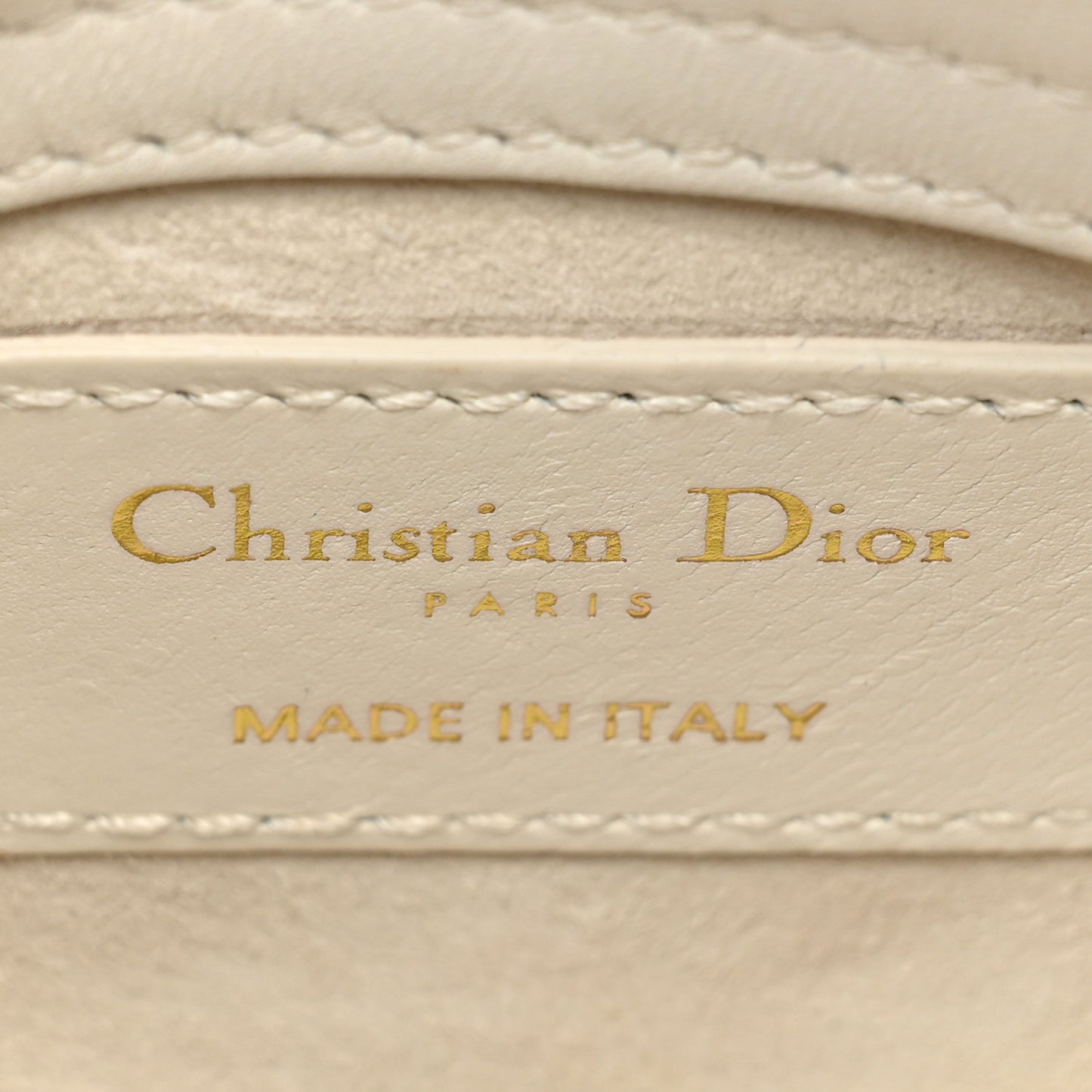 Lambskin Cannage Micro Lady Dior White