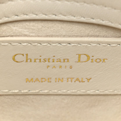 Christian Dior Lambskin Cannage Micro Lady Dior White 6 of 19