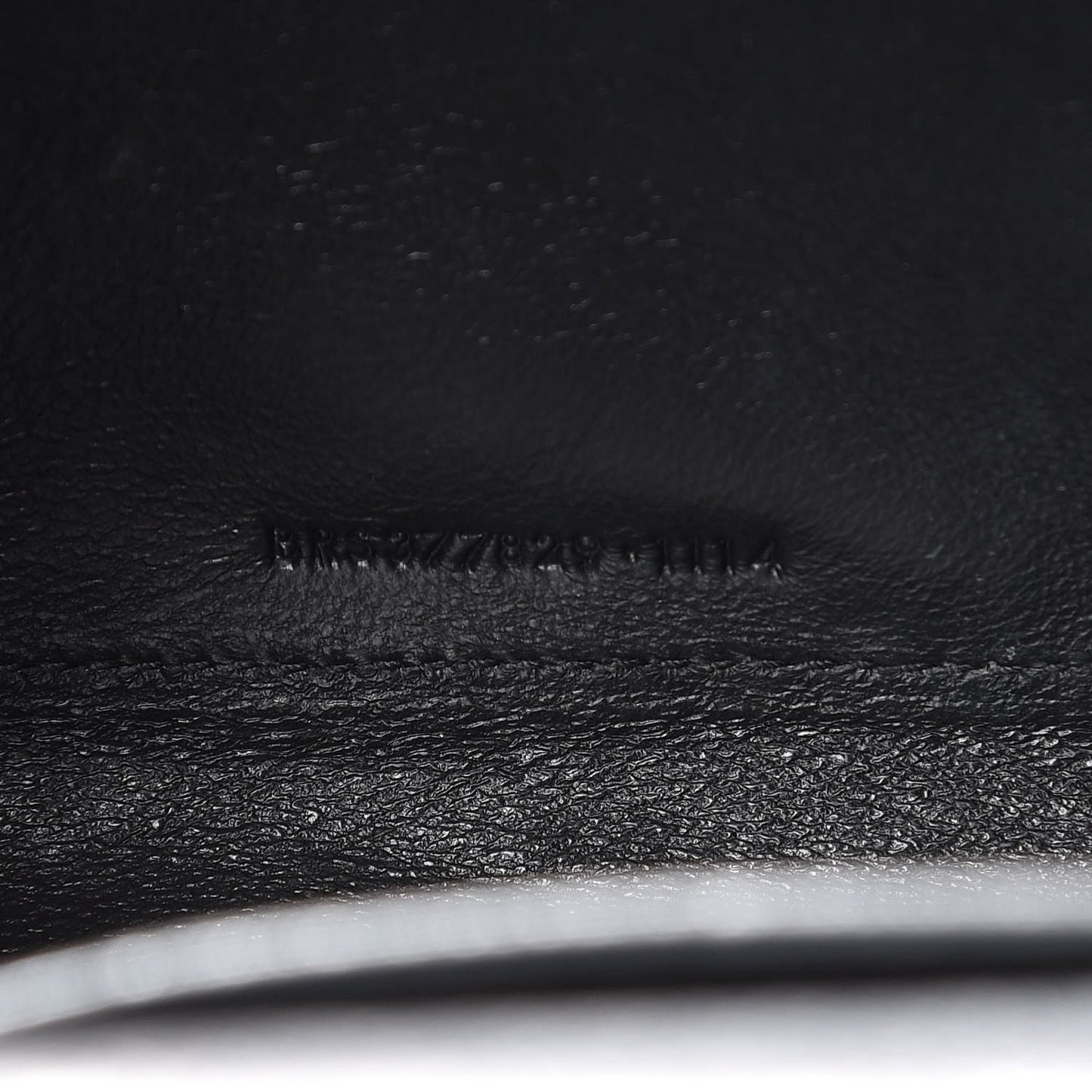 Metallic Calfskin Monogram Chain Wallet Argento