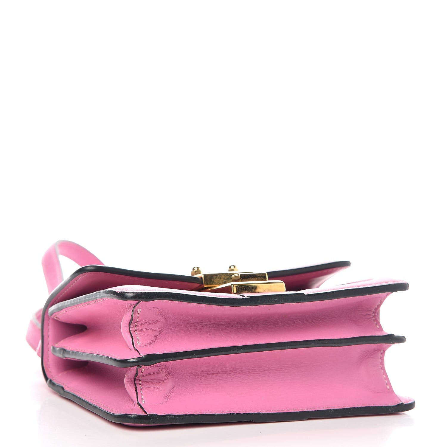 MCM Visetos Mini Tracey Satchel Pink 4 of 9
