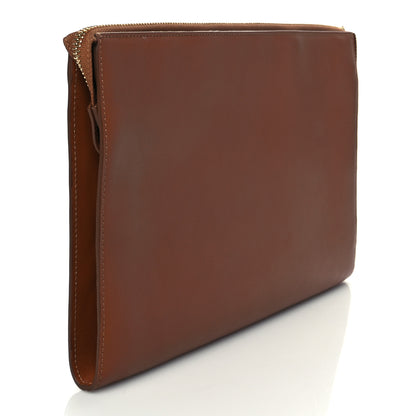 Chloe Smooth Calfskin Logo Vick Pouch Caramel 3 of 9