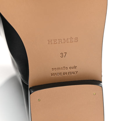 Hermes Box Kelly Jumping Boots 37 Black 6 of 9