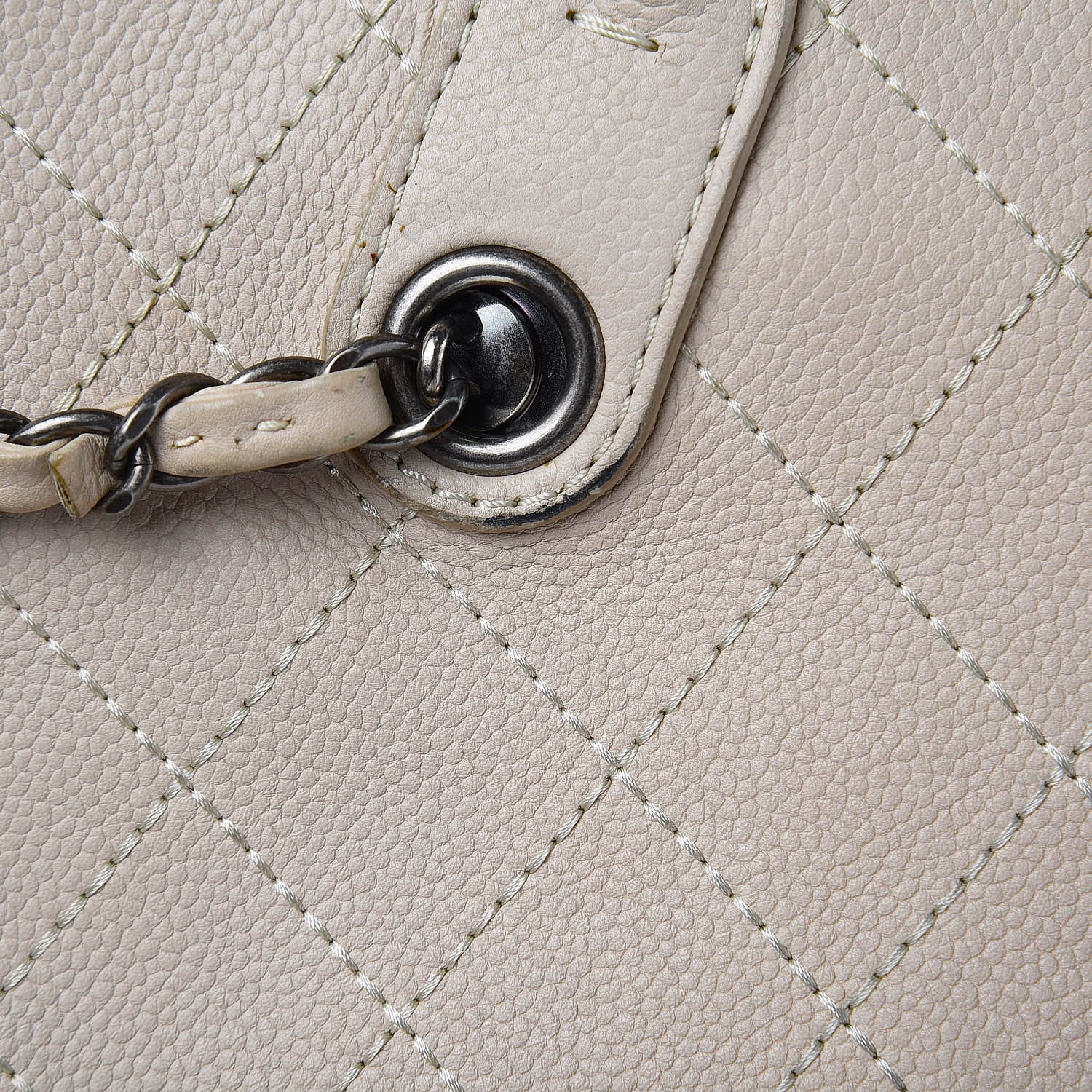 Chanel Grained Vegetal Calfskin Urban Shopping Tote Beige 23 of 24