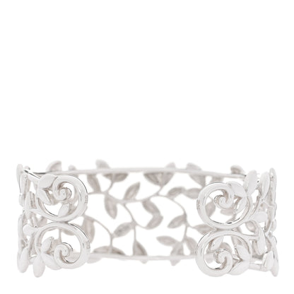 Tiffany Sterling Silver Paloma Picasso Olive Leaf Cuff Bracelet 2 of 4
