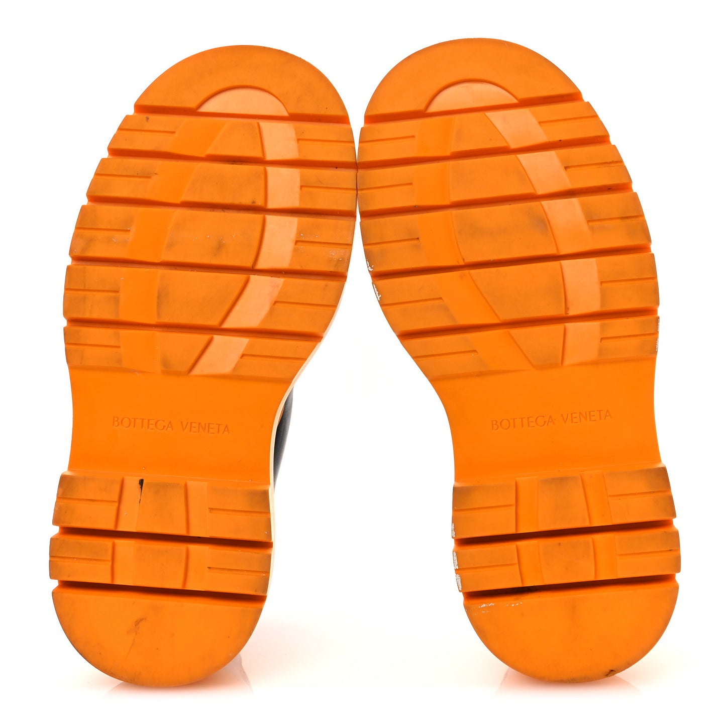 Calfskin The Tire Cropped Chelsea Boots 40.5 Black Tangerine