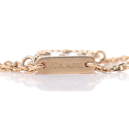 Van Cleef & Arpels 18K Yellow Gold Mother of Pearl Sweet Alhambra Bracelet 4 of 5