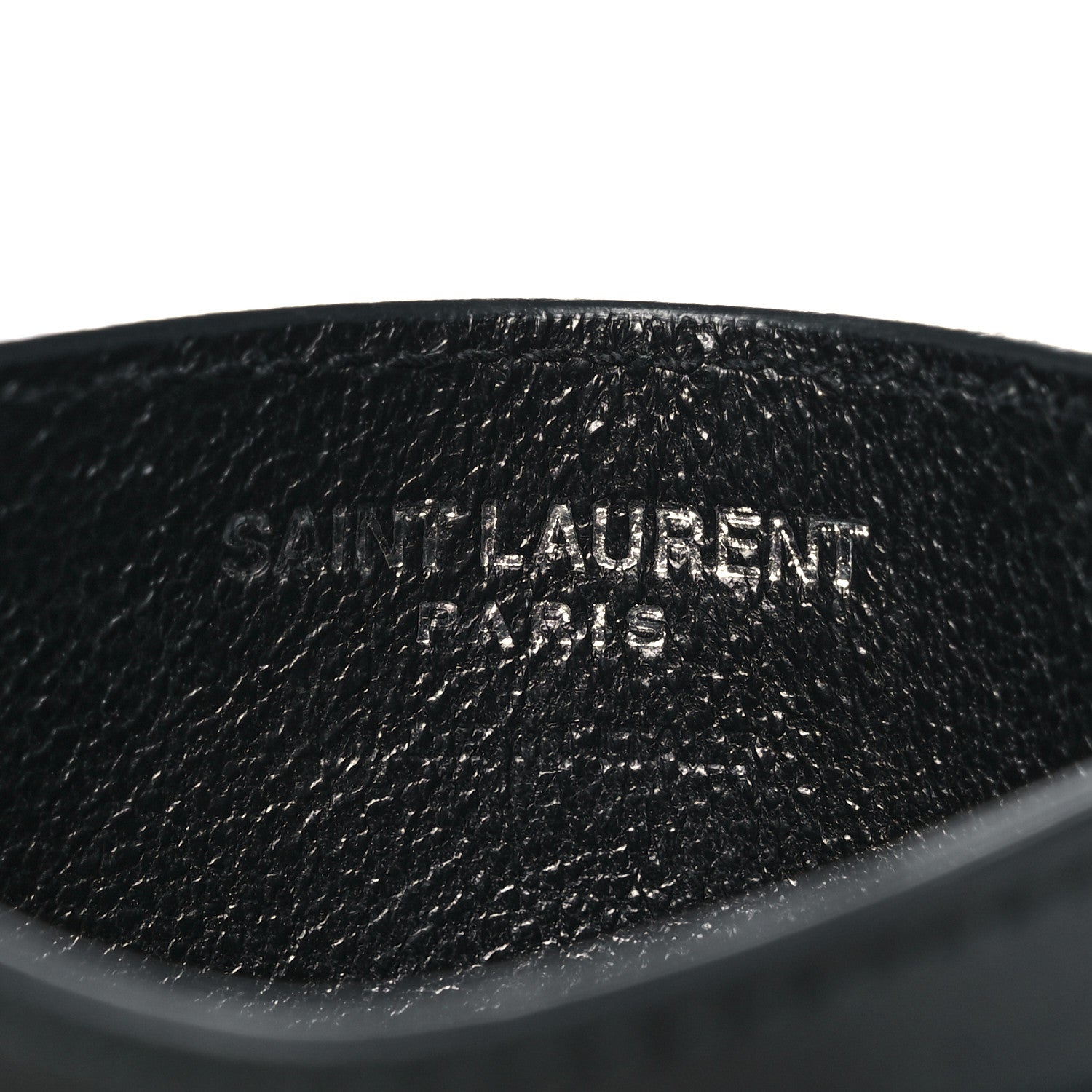 Saint Laurent Calfskin Monogram Credit Card Case Dark Green 5 of 10