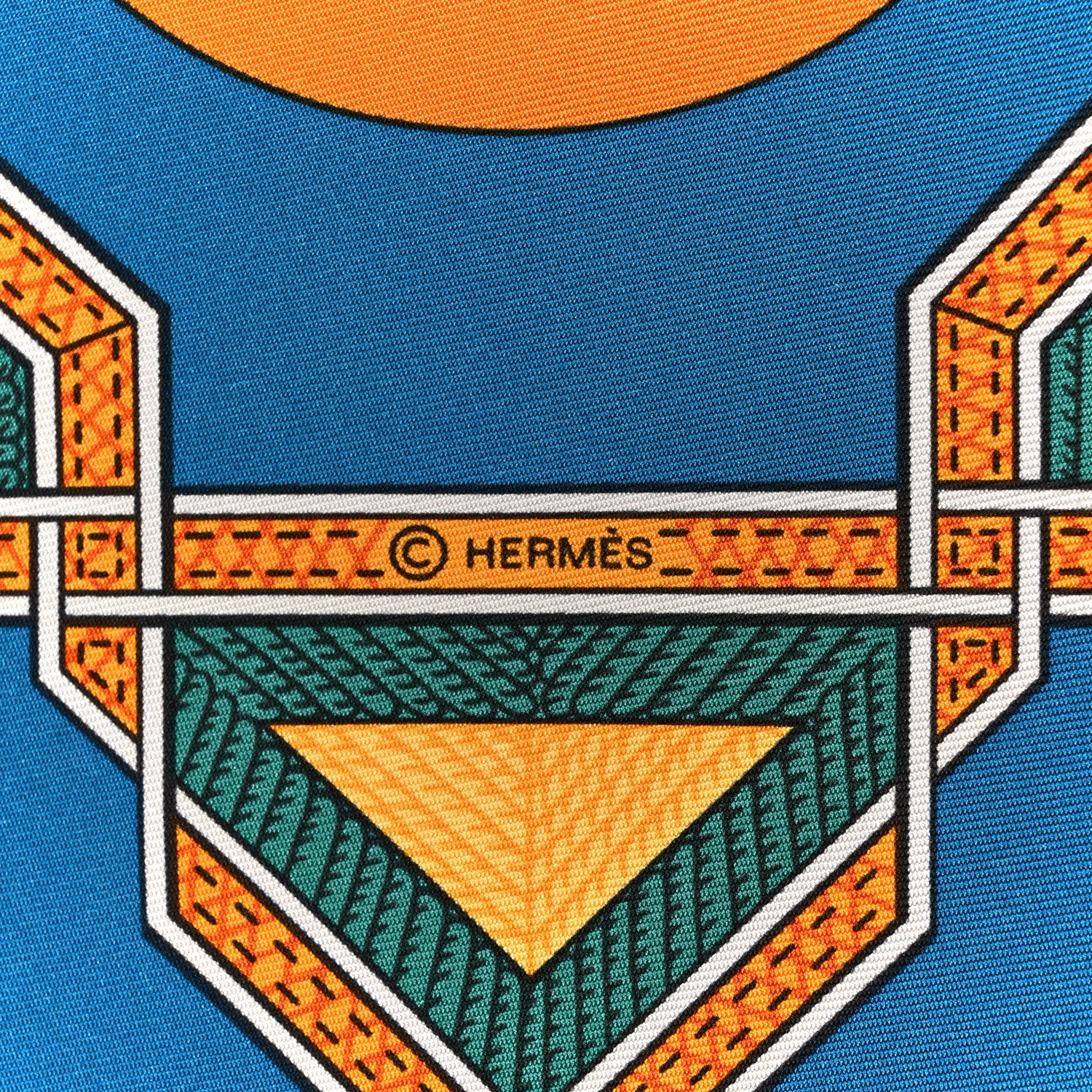Hermes Silk Cuirs Du Desert Scarf 90 6 of 6