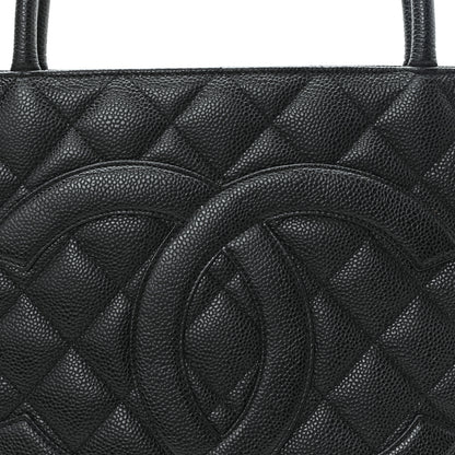 Chanel Caviar Quilted Medallion Tote Black 8 of 10