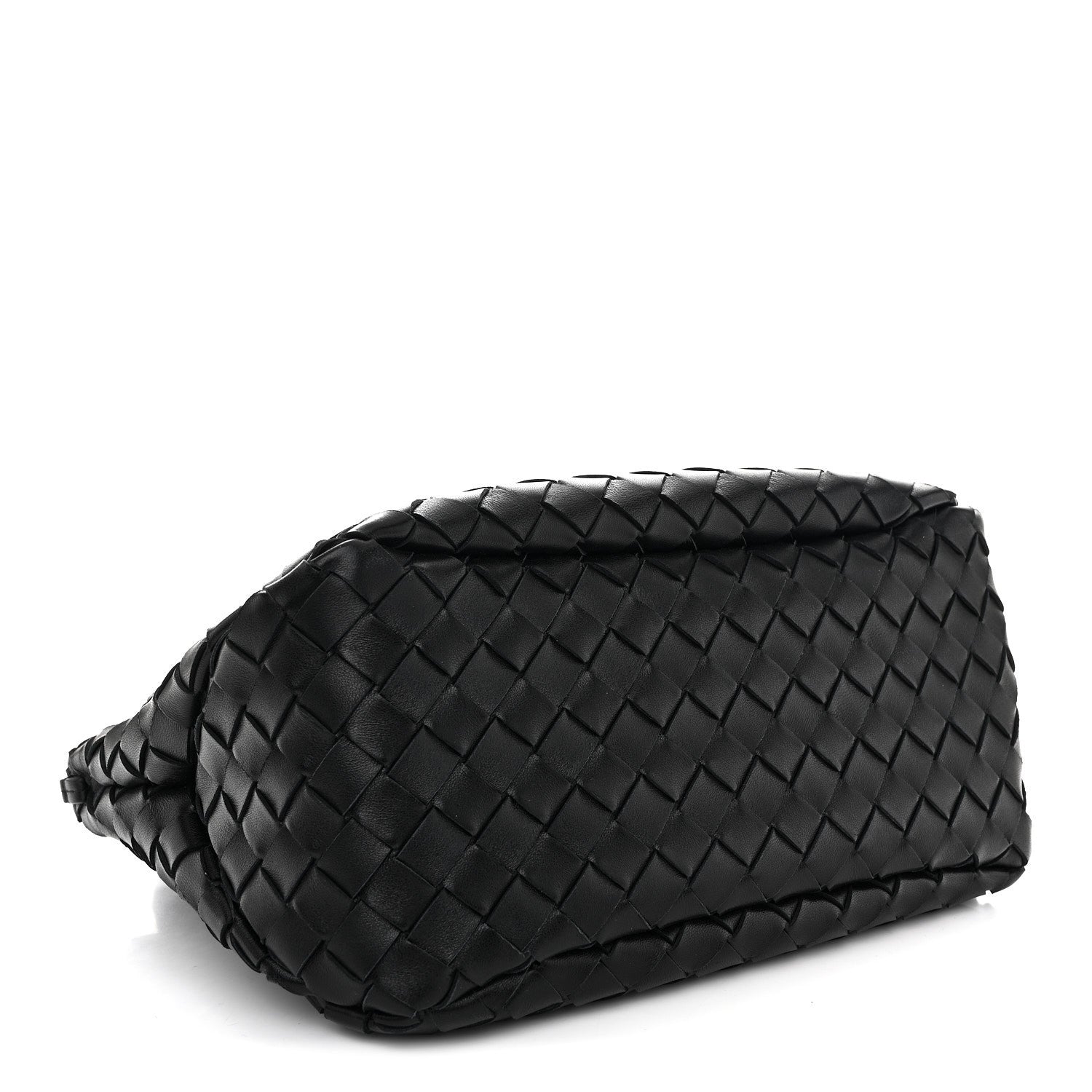 Bottega Veneta Nappa Intrecciato Small Campana Shoulder Bag Black 4 of 9