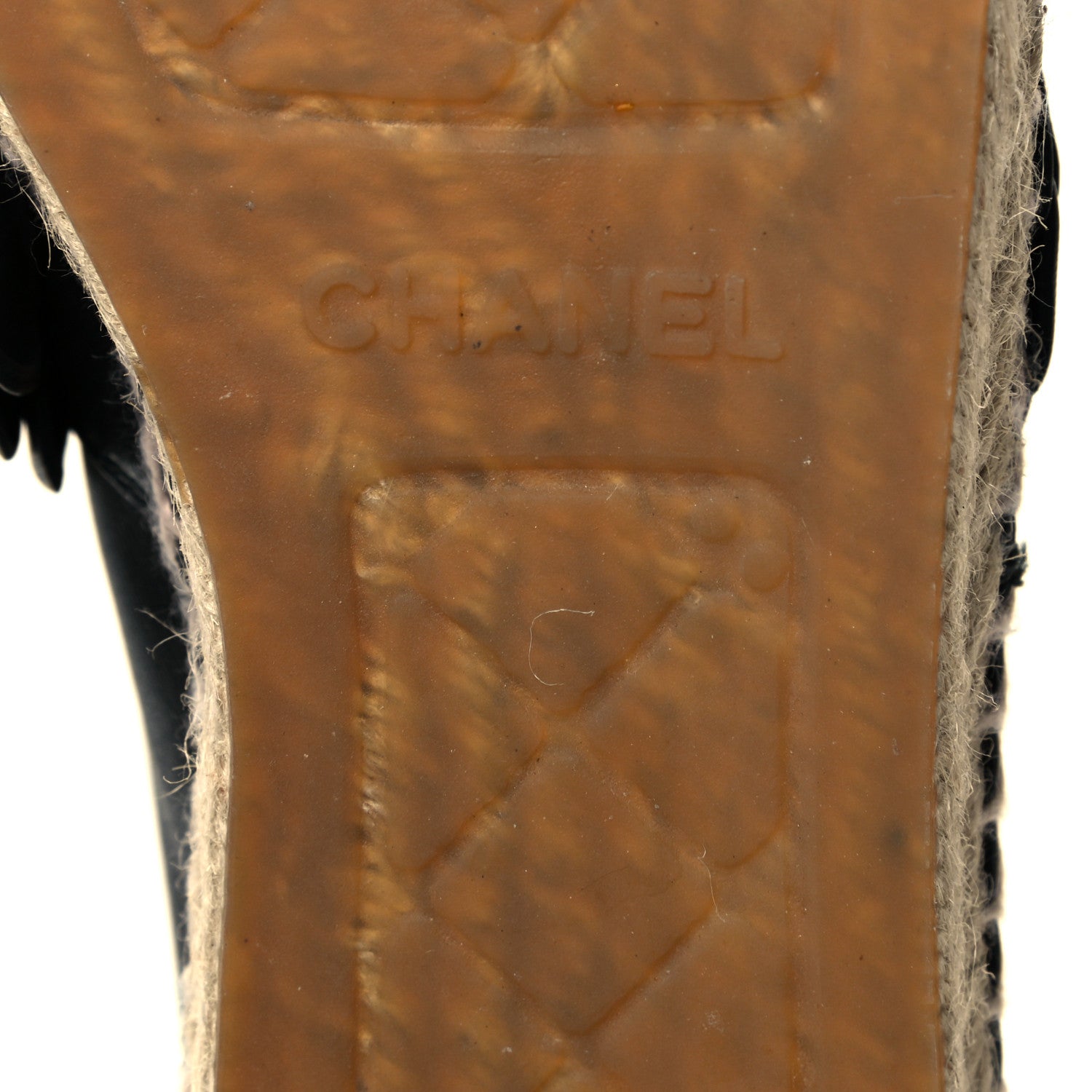 Chanel Lambskin Camellia CC Espadrilles 40 Black 6 of 7