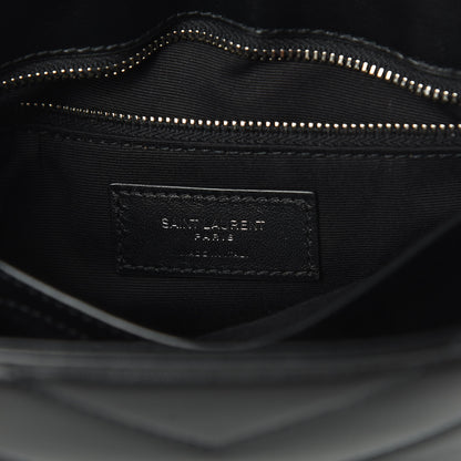 Saint Laurent Calfskin Y Quilted Monogram Toy Loulou Crossbody Bag Black 6 of 10