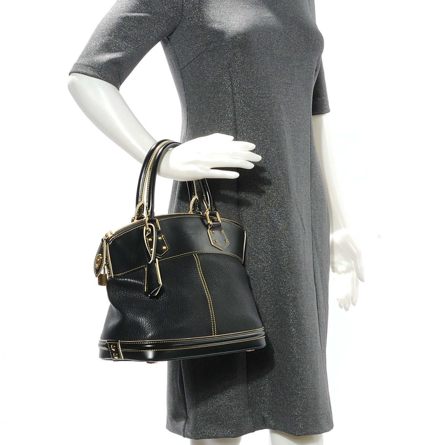 Louis Vuitton Suhali Lockit PM Black 2 of 9