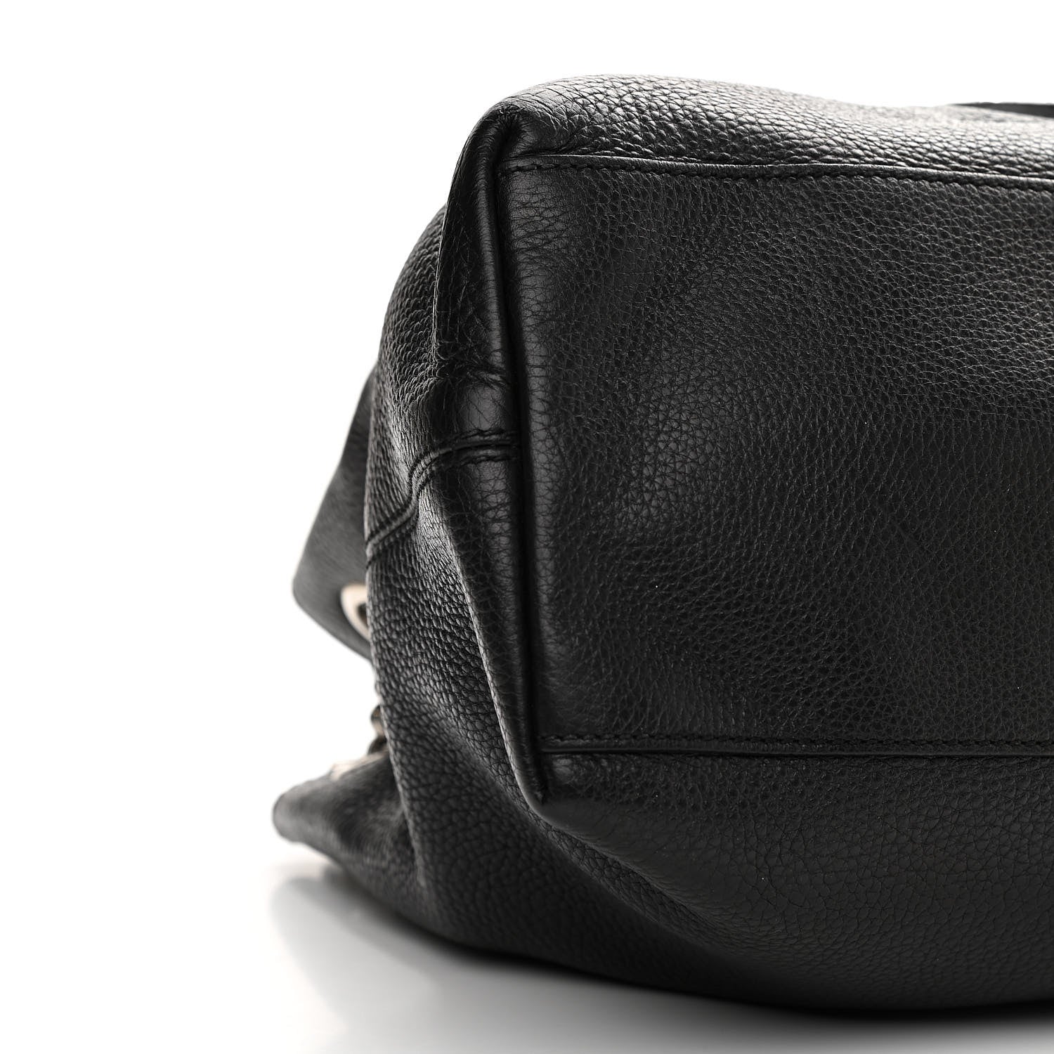 Gucci Pebbled Calfskin Studded Medium Soho Chain Shoulder Bag Black 11 of 12