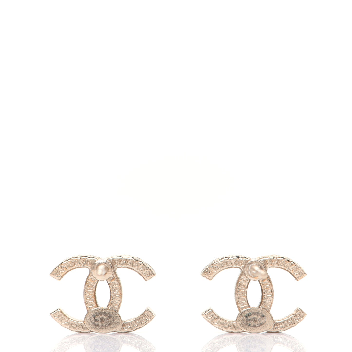 Pearl Crystal CC Earrings Gold