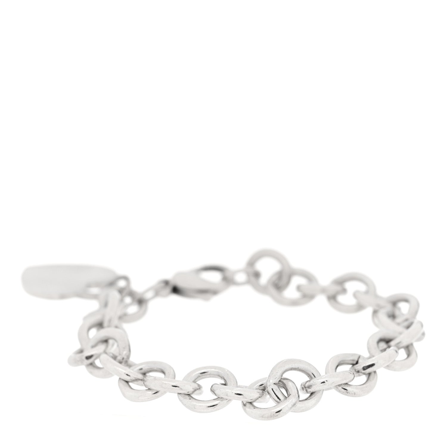 Tiffany Sterling Silver Heart Tag Charm Bracelet 2 of 3